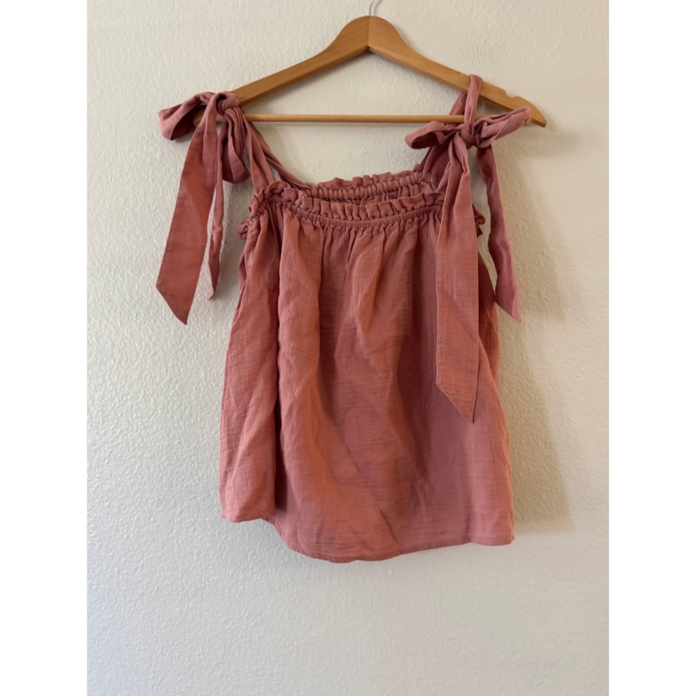 Outerknown Rose Tie-Shoulder Tank Top